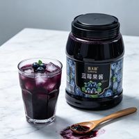Lotlong Hoge Viscositeit Commerciële Groothandel Blauwe Bes Drankjam voor IJszaak Melkthee Drankzaak Winkel