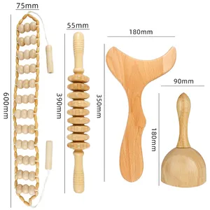 Natural Wood Therapy Tool for Female Stress Management Anti-Anxiety Wooden Massage Gun Urban Women's Wellness