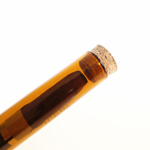 Tube en verre pour cigares Tianjing 20x120mm, anti-lumière, fond plat avec bouchon - Product Image 2