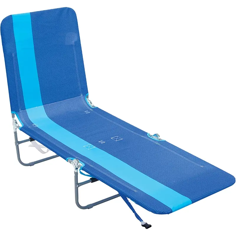 Sillas de playa bajas plegables ajustables Silla de piscina para tomar el sol portátil para exteriores Tumbona