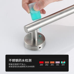 Ensemble de robinetterie de salle de bain Family Prosperity en acier inoxydable, kit cylindrique mural quatre pièces, anti-corrosion - Product Image 3