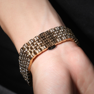 <span class=keywords><strong>Montre</strong></span> analogique à quartz pour <span class=keywords><strong>homme</strong></span>, incrustée de strass, <span class=keywords><strong>bracelet</strong></span> en acier inoxydable, cadran rose nacré 43 mm, <span class=keywords><strong>montre</strong></span> tendance - Product Image 6
