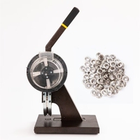 Wematch Machine à oeillets semi-automatique pour presses à main Poinçonneuse d'oeillets pour bannières flexibles en PVC