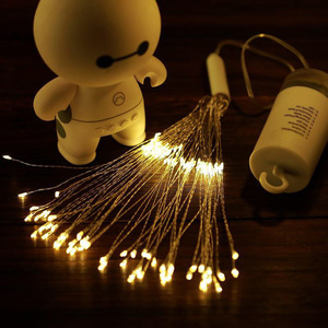New Wedding Props Fireworks Copper Wire LED <strong>Rice</strong> Grain Star <strong>Lights</strong> Window Decoration Remote Control Battery Wedding <strong>Lights</strong> - Product Image 3