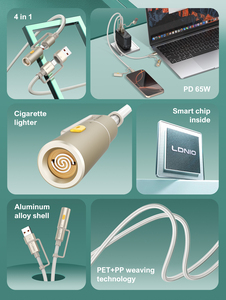 Lc18 bán buôn điện thoại di động bện sạc Type-C Cáp USB dữ liệu sạc nhanh cáp - Product Image 4