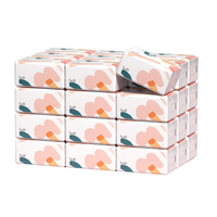 Mouchoirs en papier blancs jetables doux et écologiques en pâte de bois vierge gaufrée 2/3/4/5 plis pour usage domestique