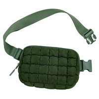 Nouveau Sac Unisexe Léger en Polyester 2025 – Sac à Dos de Voyage Tendance à Motif Rhombique, Sac Banane Décontracté Polyvalent pour Sports de Plein Air