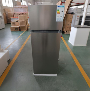 210L Home Appliance Double Door Fridge Top Freezer <b>Refrigerator</b> with Water Dispenser - Product Image 1