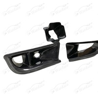 Conducto de aire y guía de limpieza de aceite, fibra de carbono, estilo VRS, para MITSUBISHI LANCER EVOLUTION EVO 8, 2003-2005, 3 uds.
