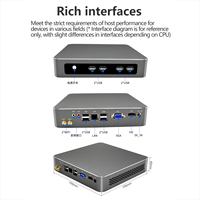 Mini PC Openciaw Ai al Mejor Precio, Estructura de Refrigeración sin Ventilador de Aleación de Aluminio, Computadora de Escritorio para Juegos, Procesador I5 8250U