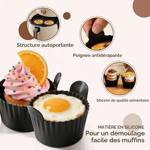 Non-Stick <b>Silicone</b> Baking Pans Cake Mold Cupcake Molds for Birthday & Christmas Parties for Baking Tools - Product Image 4