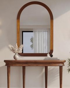 Arched Wooden <b>Wall</b> <b>Mirror</b> Modern Farmhouse Decorative Accent <b>Mirror</b> for Living Room Bedroom Entryway Bathroom Vanity Home - Product Image 2