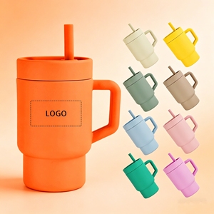 Gobelet d'apprentissage en silicone pour enfants, anti-fuite, avec poignée ergonomique, favorise l'hydratation, idéal pour les tout-petits - Vente en gros - Product Image 1