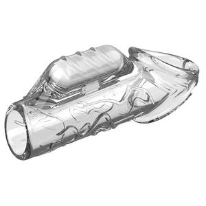 Neues Design Wieder verwendbares Silikon-Penis-Penis-Ärmel Vibrierendes Sexspielzeug für Erwachsene mit Verzögerung szeit kondomen - Product Image 6