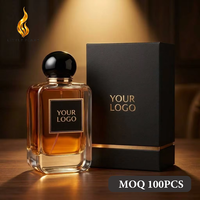 Parfum ambré longue durée pour homme LF Private Label, fragrance boisée intense, logo personnalisé, 100 ml EDP, prix d'usine, coffret cadeau