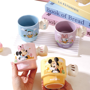 Juego de 4 <span class=keywords><strong>Tazas</strong></span> de Cerámica con Asa de Mickey y sus Amigos, 300 ml, Taza de Leche para Niños con Diseño de Dibujos Animados - Product Image 4