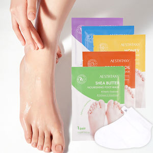 Masque <span class=keywords><strong>pour</strong></span> <span class=keywords><strong>les</strong></span> pieds au beurre d'avocat et à <span class=keywords><strong>la</strong></span> vitamine E au miel naturel hydratant 40g <span class=keywords><strong>pour</strong></span> femmes et hommes Soulage <span class=keywords><strong>la</strong></span> sécheresse et <span class=keywords><strong>les</strong></span> gerçures - Product Image 1