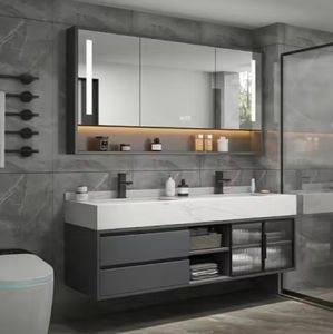 Mueble de Baño con Encimera de Granito, Diseño Personalizado, Lavabo y Espejo - Product Image 2
