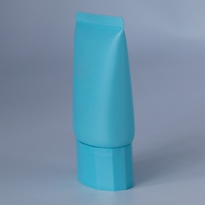 Custom 150 ml 200 ml 250 ml 8 oz Blue Cosmetic <b>Sunscreen</b> Bottle Body Lotion Cream Tube Soft Squeeze with Unique Screw Lid - Product Image 5