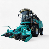 Hacheuse de fourrage à disque montée sur entraînement hydraulique 3500 mm haute productivité pour la récolte d'ensilage