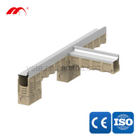 Caniveau de drainage en forme de U avec couvercle de drain de sol