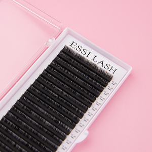 Extensions de cils en soie noire foncée, faites à la main, effet duveteux, qualité supérieure, en cachemire, marque privée <span class=keywords><strong>ESSI</strong></span> LASH - Product Image 5