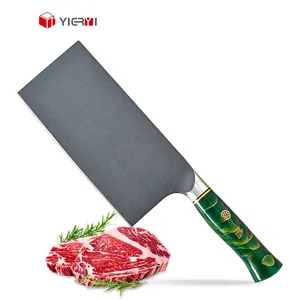 Süper keskin prim 7.5 inç M42 yüksek hız çelik yüksek karbon çin balta mutfak şef et doğrama dilimleme bıçağı