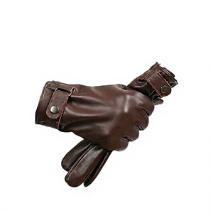 Gants de ski pour homme en cuir véritable de peau de mouton, compatibles écran tactile, chauds, épais, longueur opéra, résistants au froid, détection de la chaleur, personnalisables - Product Image 4