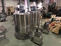 Pompa emulsifikasi tinggi 7,5 kW Inline 3 tahap pompa emulsifikasi pipa pencampur pompa elektromagenizer dengan Hopper
