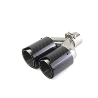 Silencieux M Performance en fibre de carbone noire et acier inoxydable avec double sortie, échappement chromé personnalisé en usine pour BMW, état neuf