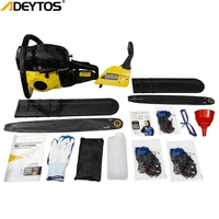 Tronçonneuse à perche à essence ADEYTOS personnalisée 52CC 5200 professionnelle 2.2kw avec moteur sans balais, pour usage industriel et bricolage, garantie 1 an, ODM OEM