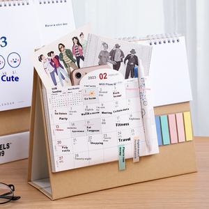 Custom 2025 Desk Calendar Creative Desktop Pocket Year com Business Company Logo Publicidade Relógio para Uso de Escritório - Product Image 3
