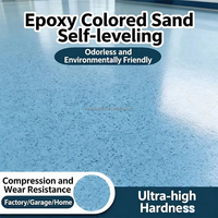 Peinture époxy décorative pour sols, auto-nivelante avec sable coloré, utilisation intérieure et extérieure