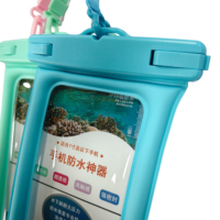 Étui de téléphone étanche IPX-8 en PVC et polyester, anti-traces de doigts et antichoc, compatible avec la charge sans fil, protection RFID, portable