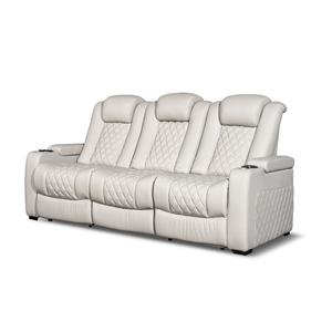 Sillones Modernos para <span class=keywords><strong>Cine</strong></span> en Casa con Consola de Tela, 4 Colores, Iluminación Ambiental, Altavoces Bluetooth, Puertos USB y Tomas de Corriente Integradas - Product Image 4