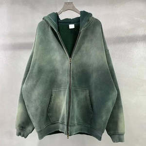 Sudadera de punto extragrande de algodón grueso para hombre, estilo casual, con logo personalizado, ecológica, para otoño - Product Image 2