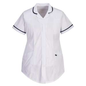 PORTWEST - LW18WHRS Tunique de maternité stretch blanche-CHEMISES DE TRAVAIL EAN 5036108351220 - Product Image 1