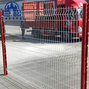 รั้วตาข่ายลวดเชื่อมโค้งพีวีซีดีไซน์รั้ว3D เป็นมิตรต่อสิ่งแวดล้อมประกอบได้ง่าย - Product Image 4