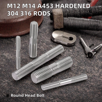 M8 DIY Grade Heat Hardened 304 316 Stainless Steel Zinc Plated Plain 2mm Thread Pitch Fully Studs Threaded Rod