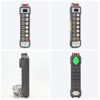 Control Remoto Inalámbrico Industrial de Doble Velocidad con 12 Botones y Reconocimiento de Huellas Dactilares para Grúas Torre