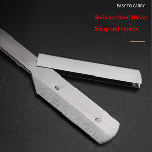 <span class=keywords><strong>Rasoir</strong></span> Droit Professionnel Pliant Rétro en Acier Inoxydable de Haute Qualité pour Barbiers - Product Image 5
