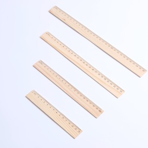 Righello Dritto in Legno di Pino <span class=keywords><strong>da</strong></span> 30 cm Fornito Direttamente, Scala Monofacciale per Matematica, Cartoleria Scolastica, Confezione Neutra, Stampabile - Product Image 3