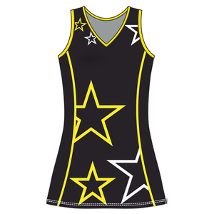 Benutzer definierte gelbe Netball-Uniform für die Sommer-Tennis saison für Netball-Teams - Product Image 3