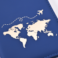 Carte d'identité porte-passeport portefeuille pince sacs pochette en cuir PU passeport housse de protection pour femmes hommes voyage passeport étui