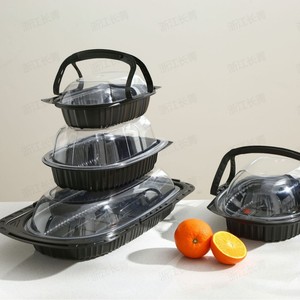 กล่องพลาสติกสำหรับใส่อาหารเลี้ยงนกพิราบอบขนมพลาสติก PP แบบใช้มือถือใช้แล้วทิ้ง - Product Image 4