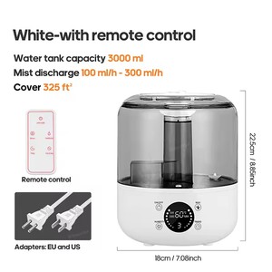 3L Air Humidifier Professional Large Capacity Home Humidifier Plant Mist <b>Aroma</b> <b>Diffuser</b> with Remote Control Timer - Product Image 5
