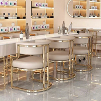 Chaise de restaurant et de café sur mesure, mobilier de salle à manger moderne, chaises en cuir PU avec clous