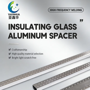 Barre <span class=keywords><strong>d</strong></span>'espacement en <span class=keywords><strong>aluminium</strong></span> super flexible et pliable, installation facile, anti-oxydation, argent/noir, pour mur-rideau en verre - Product Image 1