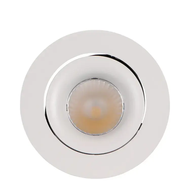 GU10 Lamp Cup Housing Kit MR16 Spotlight Fittings Die-cast aluminum ceiling lamp recessed with concealed gimbaled light stand