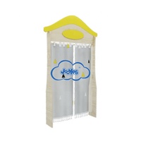 Meuble de rangement modulaire moderne et classique pour jouets d'école, armoire de rangement préscolaire avec arche de jeu centrale en bois pour chambre et salon